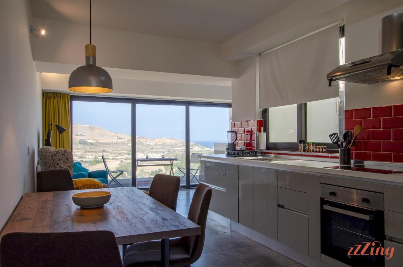 2 Bed W Distant Sea And Country Views Apartment Marsalforn